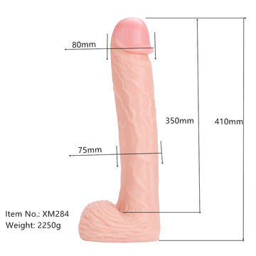 16.14" Inch Giant Realistic Silicone Cock Dildo